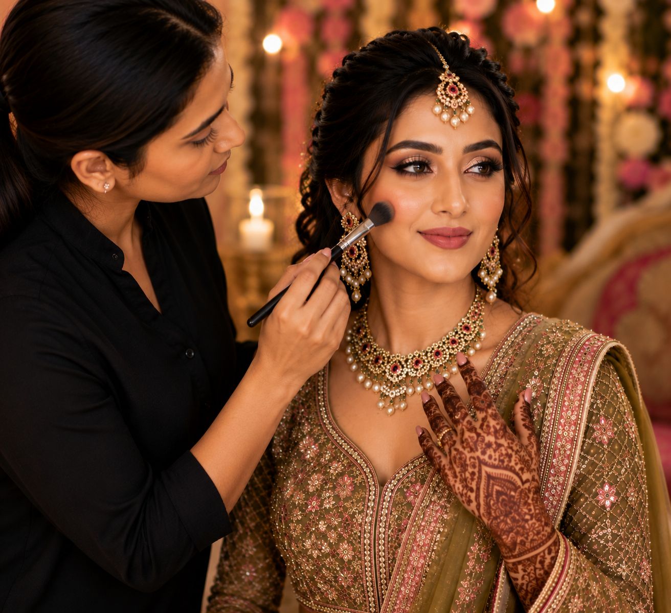 Mehndi Makeup